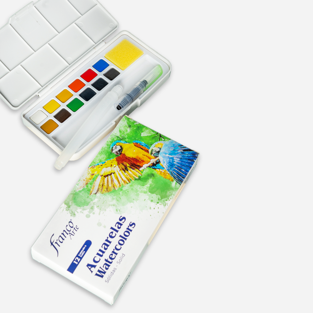 Set de Acuarelas Solidas Franco